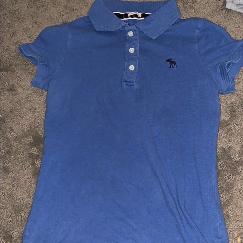 Blue collar shirt